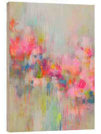 Holzbild Neon Pop Vibrationen - Carina Artspace