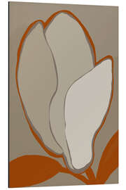 Aluminium print Nature Leaves Boho - Carina Artspace