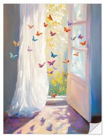 Wall sticker Butterflies, the magic of spring - Carina Artspace