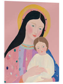 Quadro em acrílico Holy Mary and Jesus - Carina Artspace