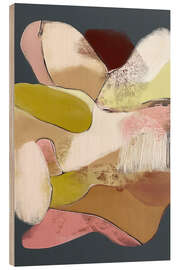 Holzbild Stille Abstrakt Bewegung - Carina Artspace