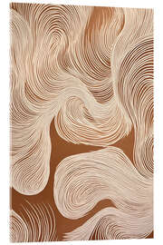 Acrylglasbild Klänge mit Wellenlinien - Carina Artspace