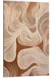Alubild Klänge mit Wellenlinien - Carina Artspace