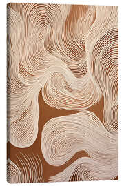 Leinwandbild Klänge mit Wellenlinien - Carina Artspace