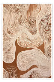 Wandbild Klänge mit Wellenlinien - Carina Artspace