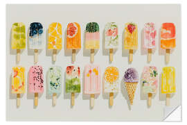 Sticker mural Fruity ice cream delight - Carina Artspace