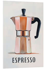 Hartschaumbild Espresso Mokka - Carina Artspace