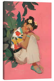 Lærredsbillede Sweet dreams Frida - Carina Artspace