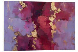 Alubild Abstrakte Fliederharmonie - Carina Artspace