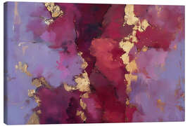 Leinwandbild Abstrakte Fliederharmonie - Carina Artspace