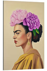 Tableau en aluminium Iconic flowers - Carina Artspace