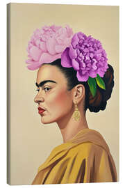 Leinwandbild Ikonische Blüten - Carina Artspace