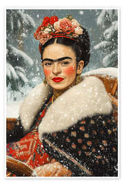 Wandbild Fridas Winterzauber - Carina Artspace