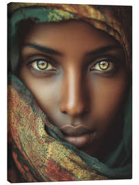 Leinwandbild Augen voller Geschichten - Carina Artspace