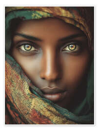 Wandbild Augen voller Geschichten - Carina Artspace