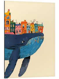 Alubild Umzug mit Blauwal - Carina Artspace