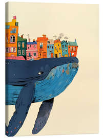 Leinwandbild Umzug mit Blauwal - Carina Artspace