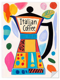 Wandsticker Colourful Italian Coffee