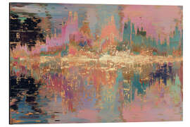 Alubild Goldene Abstrakt Träume - Carina Artspace