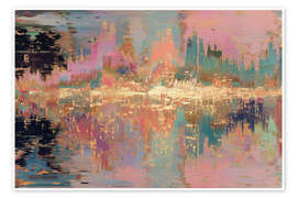 Wandbild Goldene Abstrakt Träume - Carina Artspace