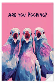 Sticker mural Are You Pooping? - Carina Artspace