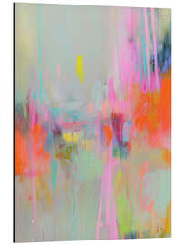 Alubild Urbaner Neonstrom - Carina Artspace