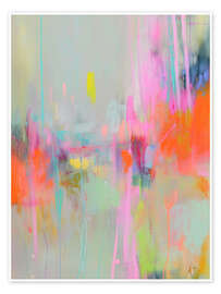 Wandbild Urbaner Neonstrom - Carina Artspace