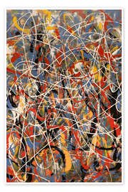 Wandbild Farbkleckse in Bewegung - Carina Artspace