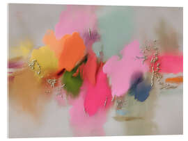 Tableau en verre acrylique Silvery color areas - Carina Artspace