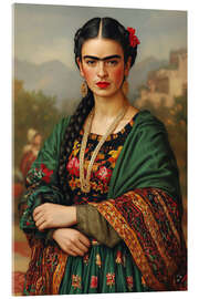 Acrylglasbild Frida die Seele Mexikos - Carina Artspace