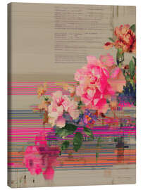 Leinwandbild Frische Blumen Farbexplosion - Carina Artspace