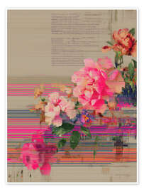 Wandbild Frische Blumen Farbexplosion - Carina Artspace