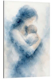 Print på aluminium Intimate moment of motherly love - Natalie Bruns