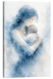 Leinwandbild Intimer Moment mütterlicher Liebe - Natalie Bruns