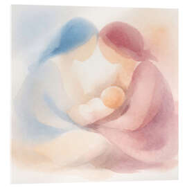Tableau en verre acrylique Mothers with newborn baby - Natalie Bruns