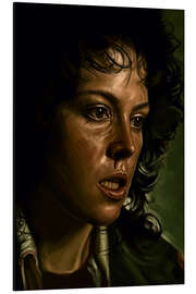 Aluminium print Sigourney Weaver as Ellen Ripley - Dmitry Belov