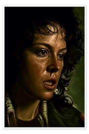 Wandbild Sigourney Weaver als Ellen Ripley - Dmitry Belov