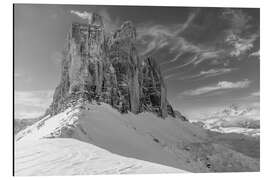 Aluminium print Three Peaks in the Sexten Dolomites, South Tyrol - Christian Müringer