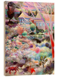 Holzbild Eine Krabbe ist entkommen - Josh Byer