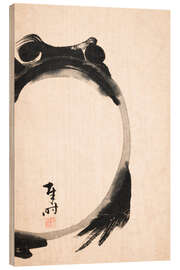 Holzbild Meika Gafu - Hoji Frog - Matsumoto Hoji