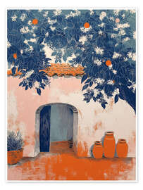 Poster Orangen in der Luft - DejaReve