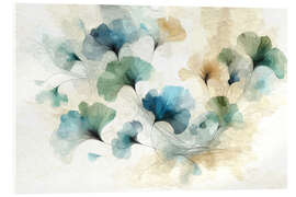 Acrylic print Ginkgo leaf poetry - Sabine Wagner