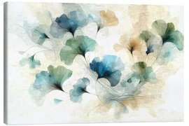 Quadro em tela Ginkgo leaf poetry - Sabine Wagner