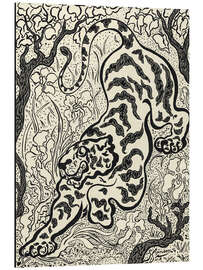 Print på aluminium Tiger in the Jungle - Paul Ranson
