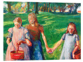 Acrylglasbild Drei Mädchen in der Pappelallee - Franz Nölken