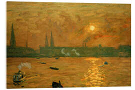 Acrylglasbild Blick von der Lombardsbrücke auf die Binnenalster - Ernst Eitner