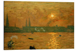 Alubild Blick von der Lombardsbrücke auf die Binnenalster - Ernst Eitner