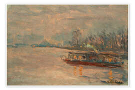 Wandbild Alsterdampfer auf der Außenalster - Ernst Eitner