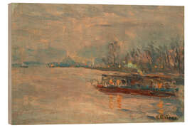 Holzbild Alsterdampfer auf der Außenalster - Ernst Eitner