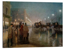 Alubild Der Jungfernstieg am Abend, 1894 - Ernst Eitner